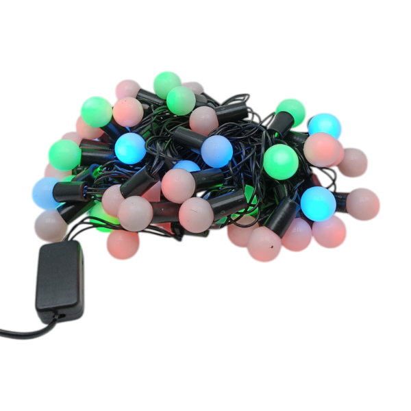 Гирлянда  40 ламп 5,0м "Шарики" цветная