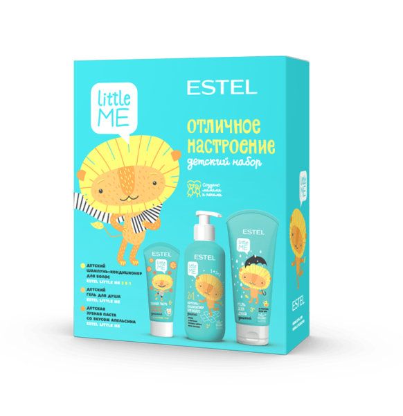 Estel Little me NLM/M Детский набор "Отличное настроение"(шампунь 2в1+гель д/душа+з/паста апельсин) Estel Little me NLM/M Детский набор "Отличное настроение"(шампунь 2в1+гель д/душа+з/паста апельсин)