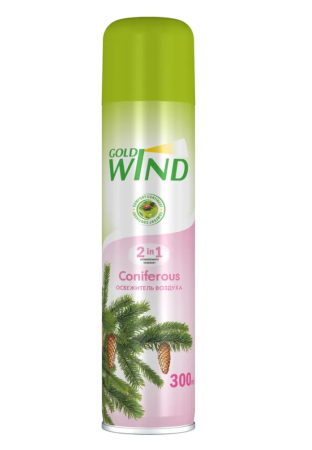 Освежитель воздуха Gold Wind 300мл Coniferous (У-12)