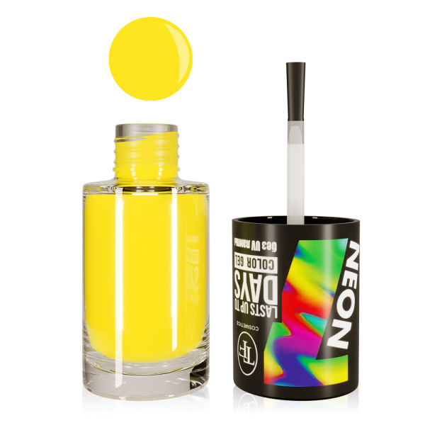 Лак для ногтей TF Color Gel 8мл т. 311 лимонно-желтый (У-6)