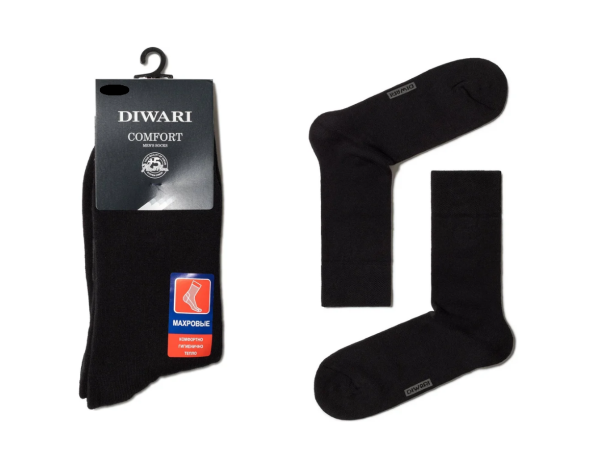 Носки мужские (черные) р. 29 DiWaRi Comfort 000