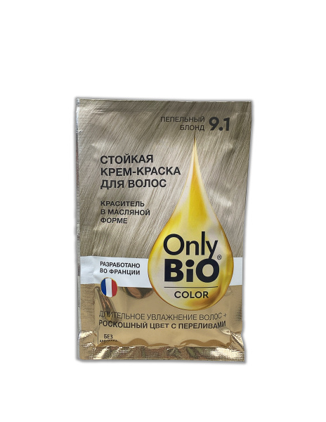 Крем-краска для волос стойкая Only Bio Color т. 9.1 пепельный блонд 115мл