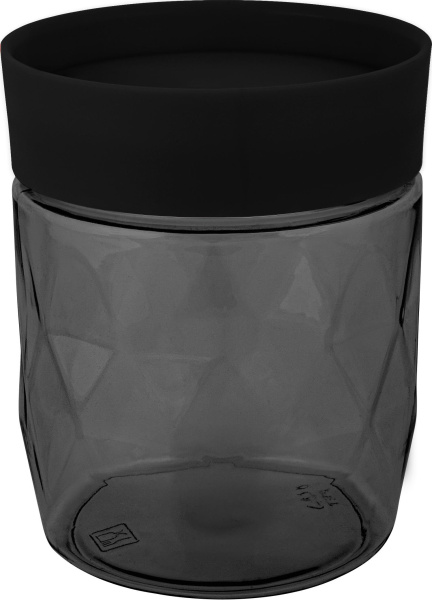 Банка для сыпучих продуктов 0,5л Plast Team Black