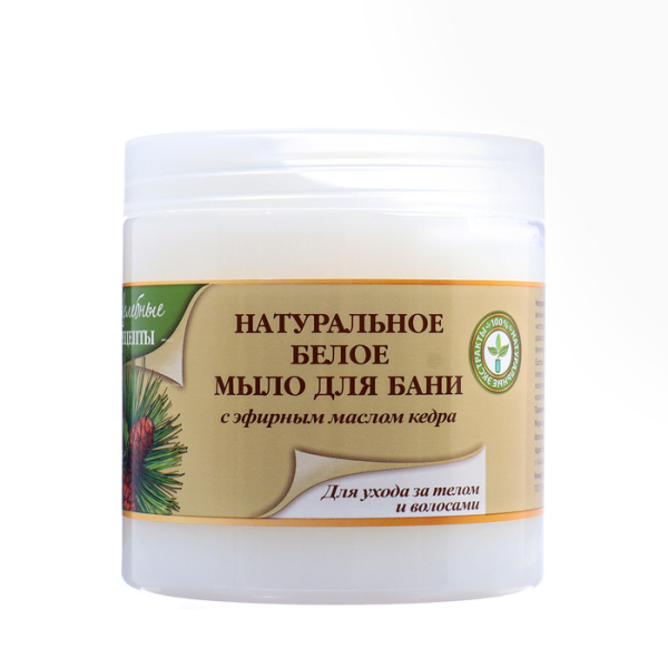 Мыло натуральное Целебные Рецепты 500мл Белое