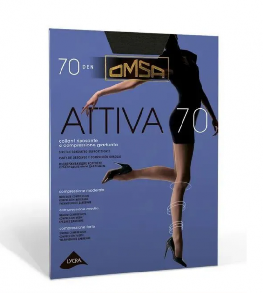 Колготки OMSA Attiva 70 (nero 4)