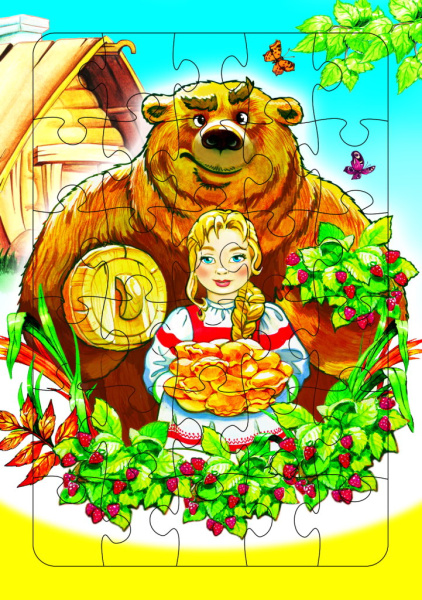 Пазл Маша и медведь 0+
