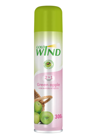 Освежитель воздуха Gold Wind 300мл Green apple (У-12)