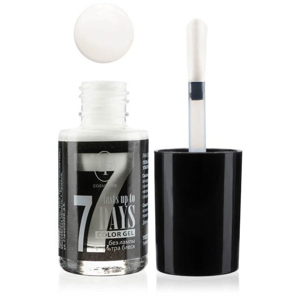 Лак для ногтей TF Color Gel 8мл т. 249 матовый белый (У-6)