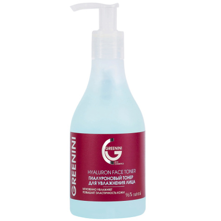 Тонер для лица Greenini 235мл Гиалуроновый для увлажнения