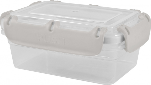 Контейнер для продуктов 0,4л Bergen с защелками пепельный жемчуг