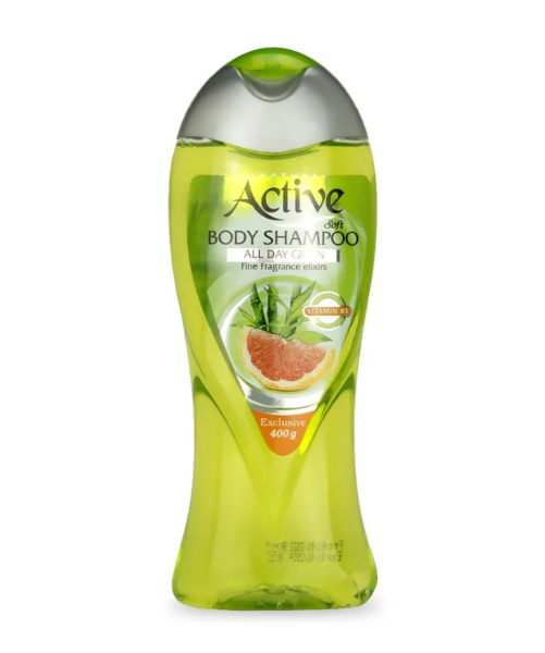 Гель для душа ACTIVE  400мл Экстракт грейпфрута с витамином B5 Natural (Иран)