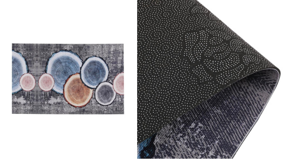 Дорожка с декором в рулоне с резиновыми точками 200см