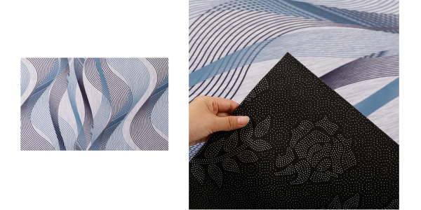 Дорожка с декором в рулоне с резиновыми точками 160см