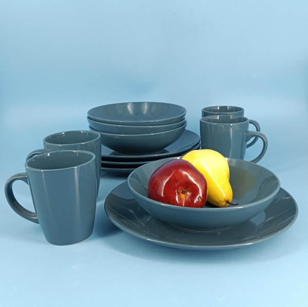 Набор посуды 12 предметов "Океан" 2 сорт керамика