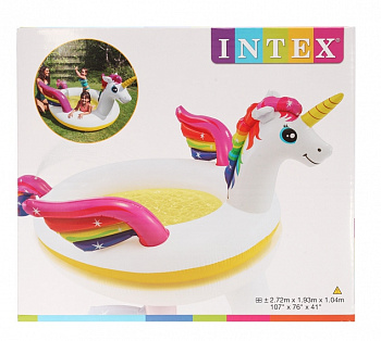 Бассейн надувной 272*193*104см от 3-х лет Единорог Intex (У-4)
