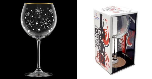 Фужер для вина 650мл "Снегопад" /306-Г34/ (У-9)