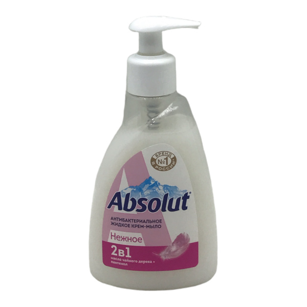 Жидкое мыло Absolut 2 в 1 250мл нежное 