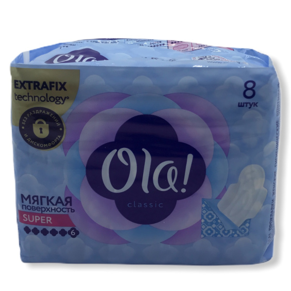 Прокладки OLA! Classic Wings Singles Super 8шт (У-30) /89589/0279/