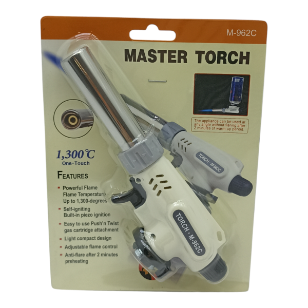 Горелка газовая на баллон пьезо 19*4*6см (У-10)