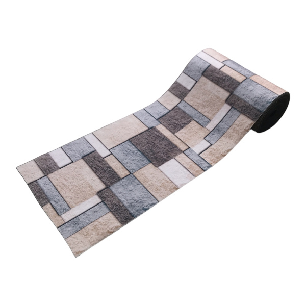 Дорожка с декором в рулоне с резиновыми точками 120см