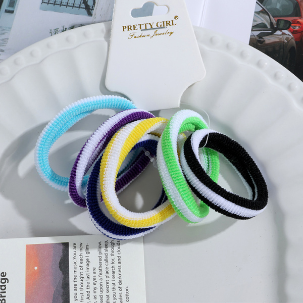 Набор резинок для волос 6шт разноцветные Pretty Girl