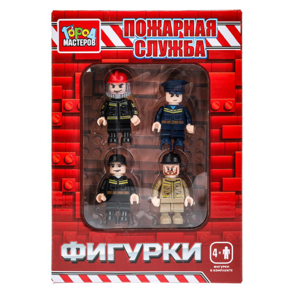 Конструктор Пожарные 4шт "Город мастеров" /384883/ (У-80) Конструктор Пожарные 4шт "Город мастеров" /384883/ (У-80)