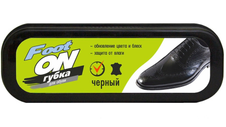 Губка для обуви Foot ON черная