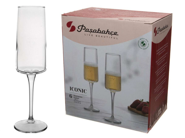 Набор бокалов для вина 6шт 190мл Айконик Pasabahce