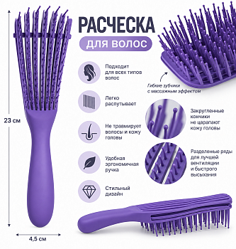 Щетка для сушки волос 24*4см /XT6001/