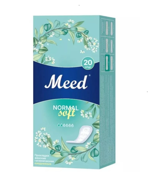 Прокладки ежедневные Meed  20шт Normal Soft (У-25)