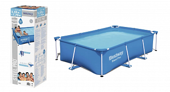 Бассейн каркасный 259*170*61см 2300л Steel Pro Bestway /56403/