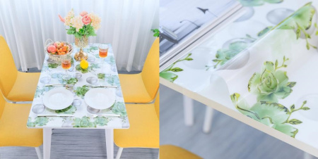 Клеенка в рулоне 100см силикон цветной