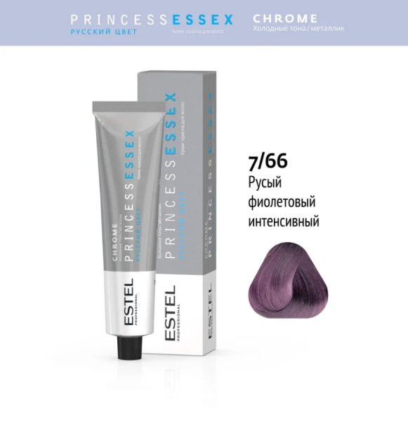 Professional ESSEX PRINCESS CHROME  7/66 русый фиолетовый интенсивный 60мл (У-40)