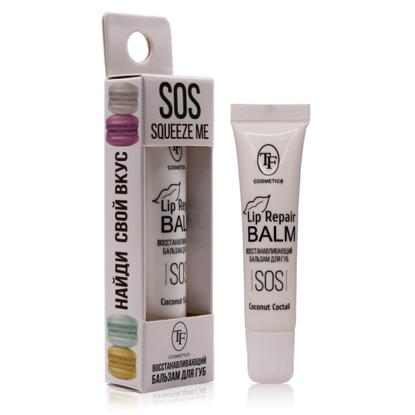 Бальзам для губ TF Lip Repair Balm восстанавливающий т. 04 Coconut cocktail  (У-12)