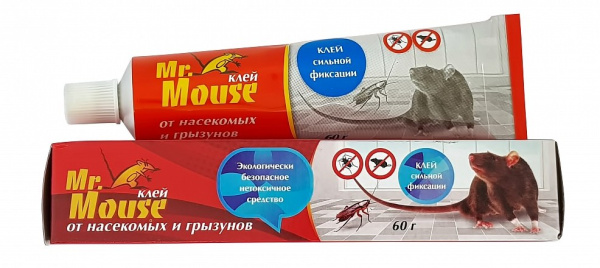 Клей от грызунов Mr. Mouse 60г (У-100)