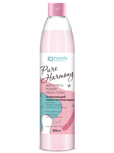 Тоник-антиоксидант для лица Pure Harmony 300мл против следов усталости и стресса (У-32)