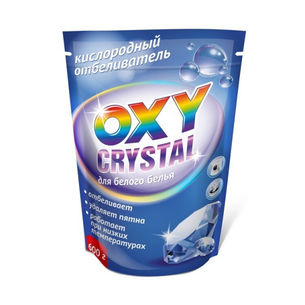 Отбеливатель-кислородный Oxy crystal 600г для белого (У-16)