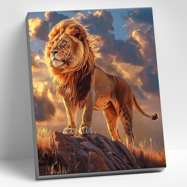 Картина по номерам  40*50см Король лев