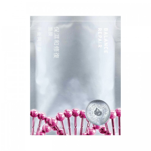 Маска для лица тканевая ТДЖИ24 увлажнение и баланс восстановление серебро (У-15)