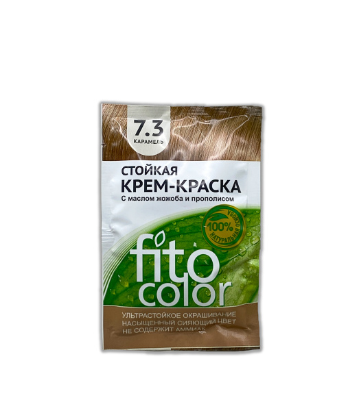 Крем-краска для волос стойкая Fitocolor т. 7.3 карамель 115мл