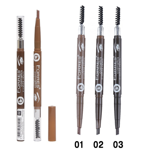Карандаш для бровей автомат Farres т. 03 коричневый (У-6) /MB009/