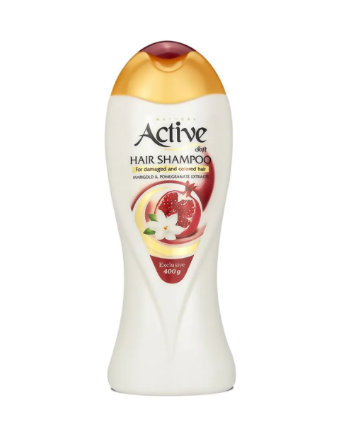 Шампунь ACTIVE  400мл Экстракт граната и календулы для окрашенных волос (Иран)