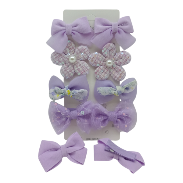 Набор зажимов для волос Уточка 10шт (У-10)