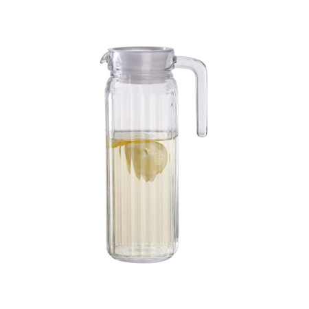 Кувшин 1,1л стеклянный с крышкой