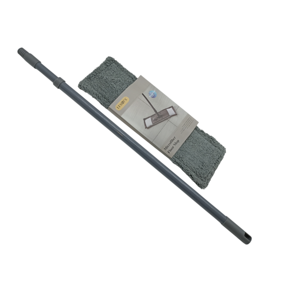 Швабра плоская с насадкой из микрофибры 44*14см 120см