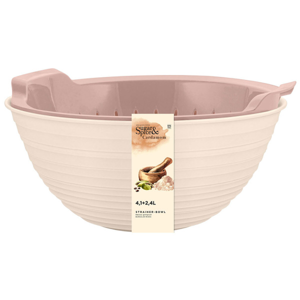 Миска-дуршлаг 4,1*2,4л Sugar&Spice Cardamom шампань