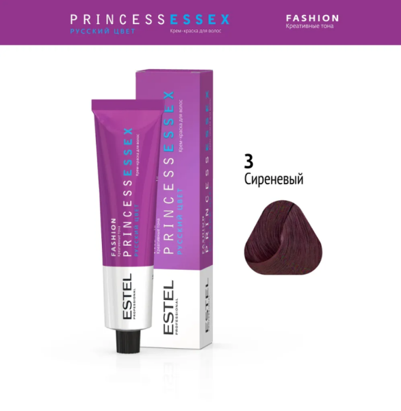 Professional ESSEX PRINCESS FASHION 3 сиреневый 60мл (У-40)