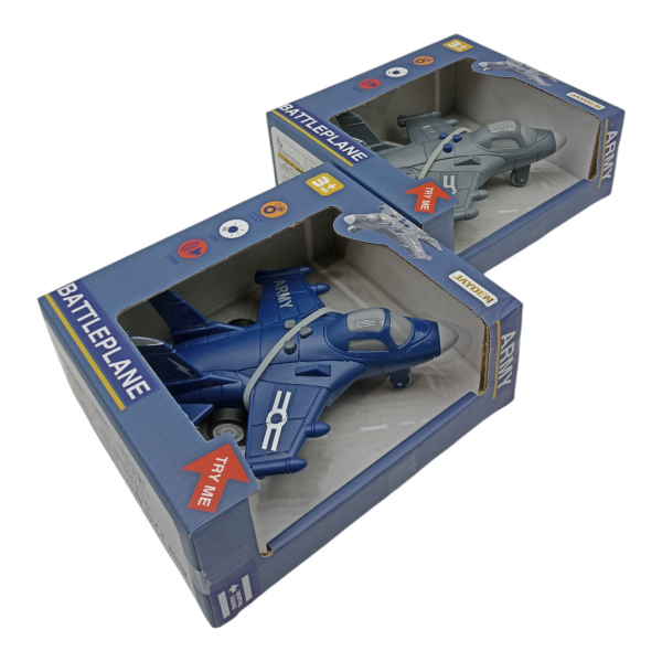 Истребитель инерцонный свет,звук 19*17,5*7,5см