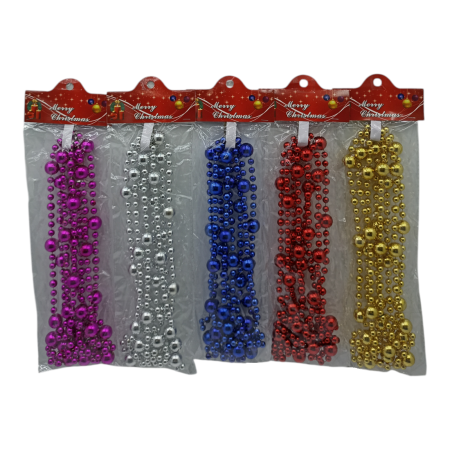 Бусы на елку 2,7м /QS282-GS20048/ (У-12)