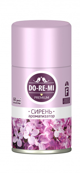 Освежитель воздуха До-ре-ми Премиум 250мл сменный блок Сирень (У-12)